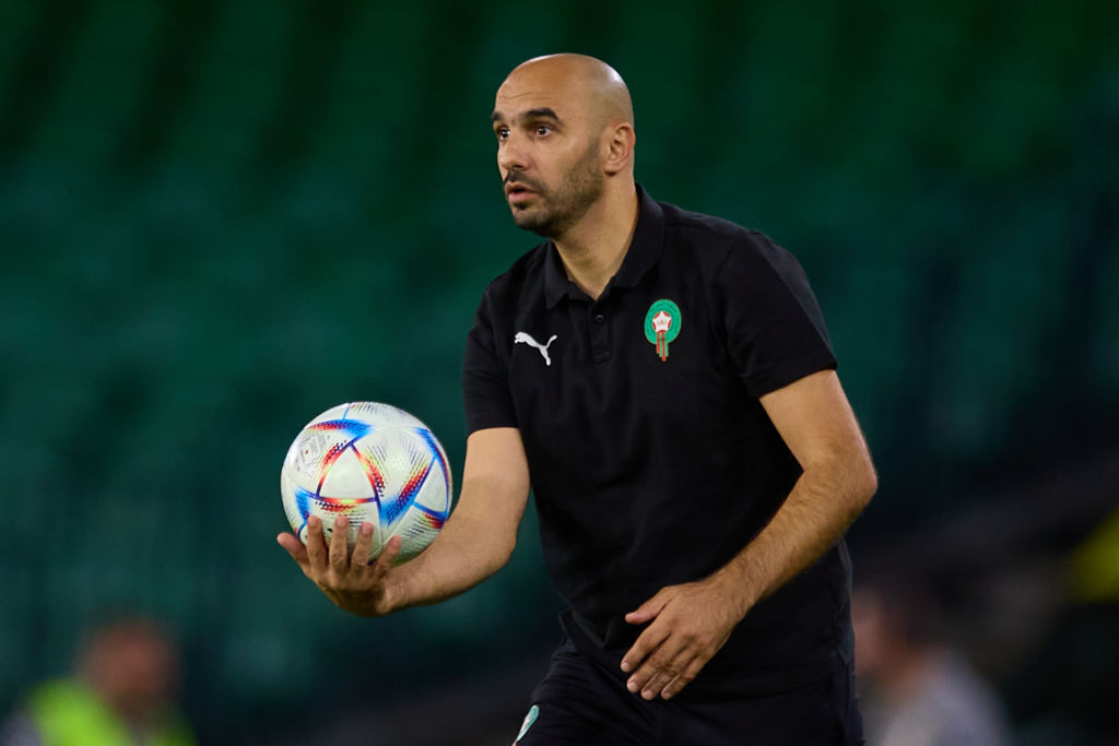 مدرب المنتخب المغربي وليد الركراكي