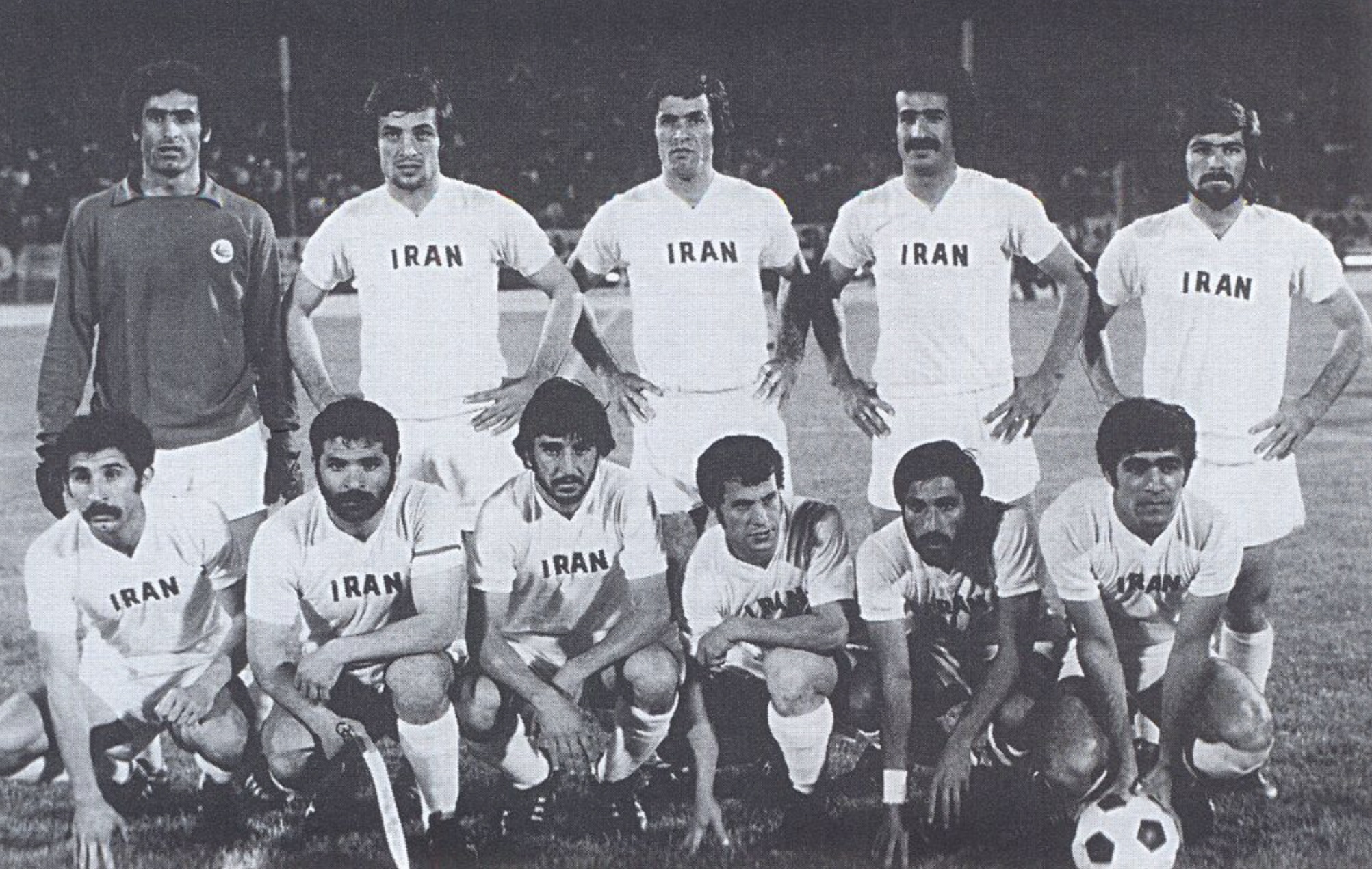 منتخب إيران الفائز بـ3 نسخ متتالية لكأس أمم آسيا في 1968 و1972 و1976 (ACF)