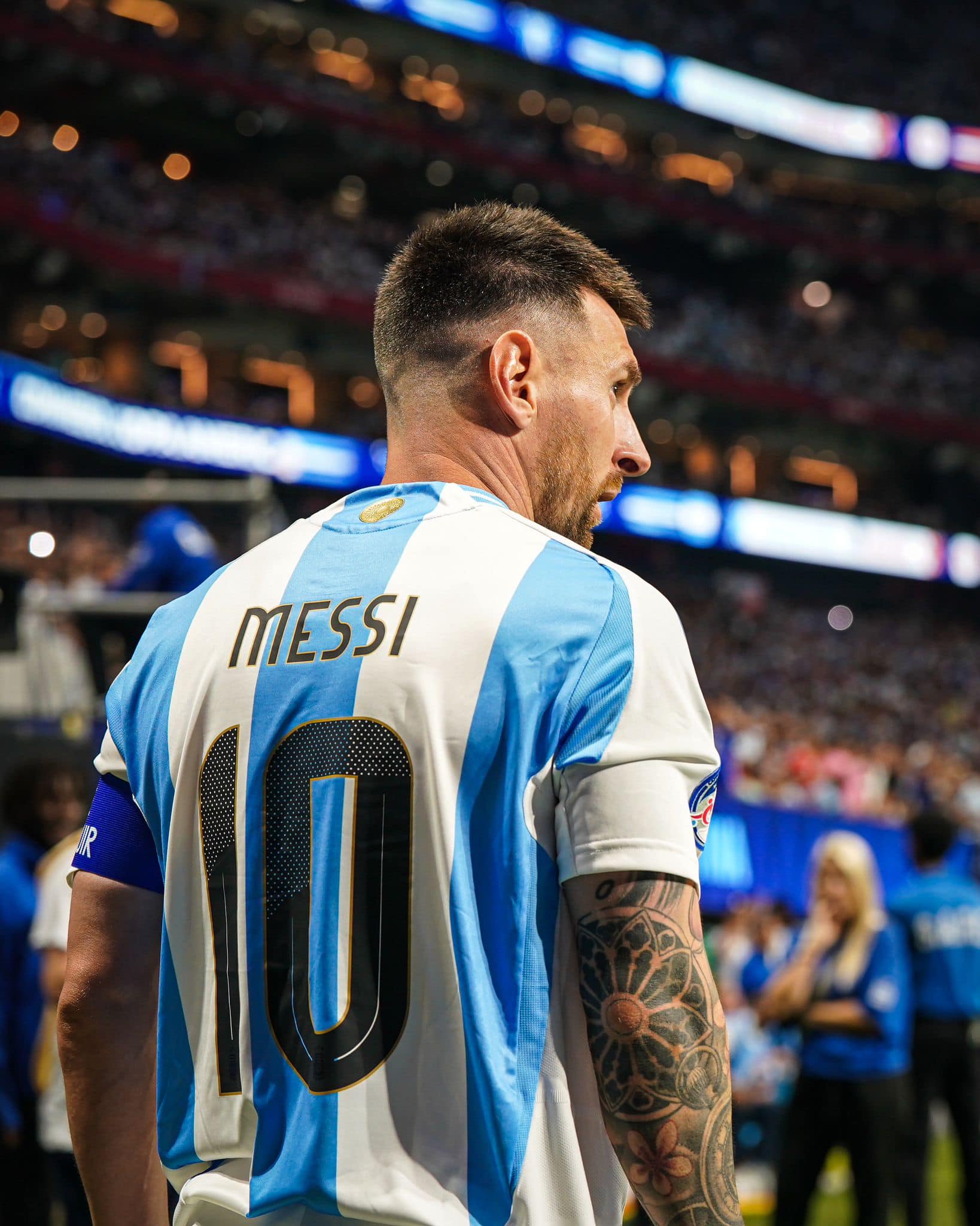من مشاركة النجم الأرجنتيني ليونيل ميسي في بطولة كوبا أمريكا 2024 (facebook / Leo Messi)
