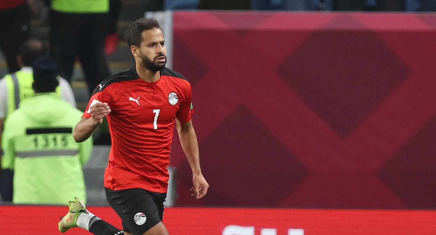 اللاعب الراحل أحمد رفعت بقميص منتخب مصر