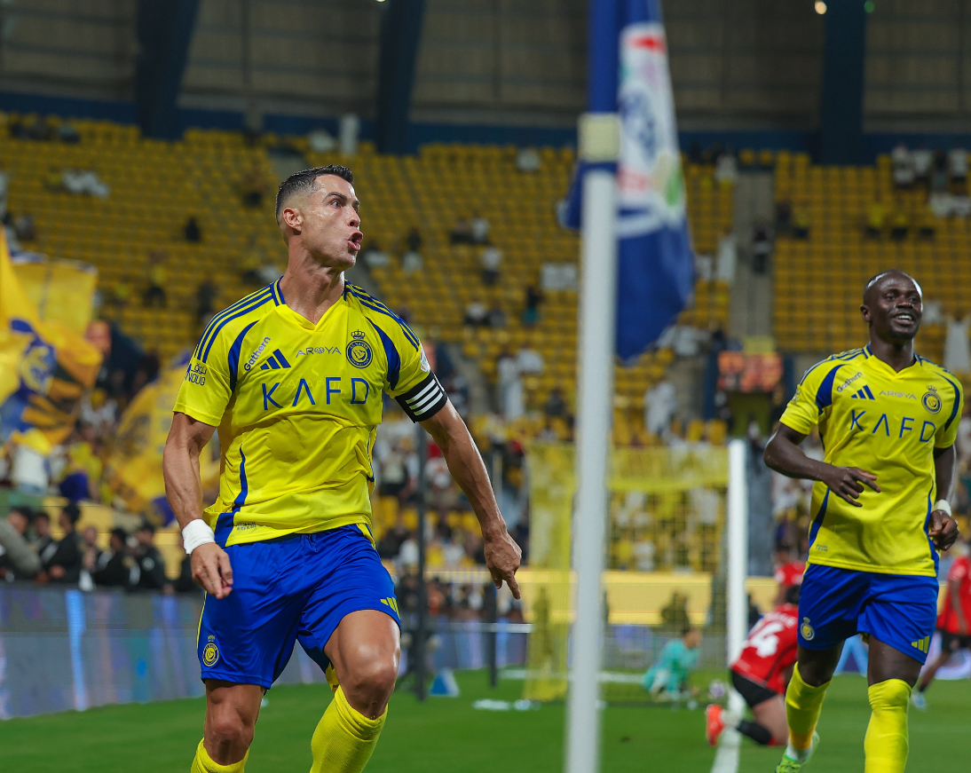 البرتغالي كريستيانو رونالدو قائد نادي النصر السعودي