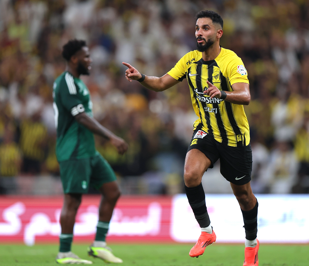 صالح الشهري مهاجم نادي الاتحاد السعودي