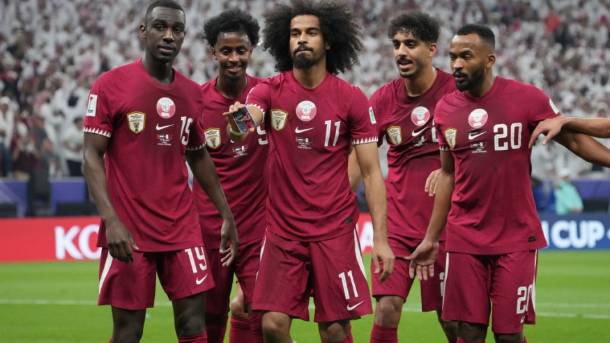 اكرم عفيف نجم قائمة منتخب قطر (Getty) ون ون winwin