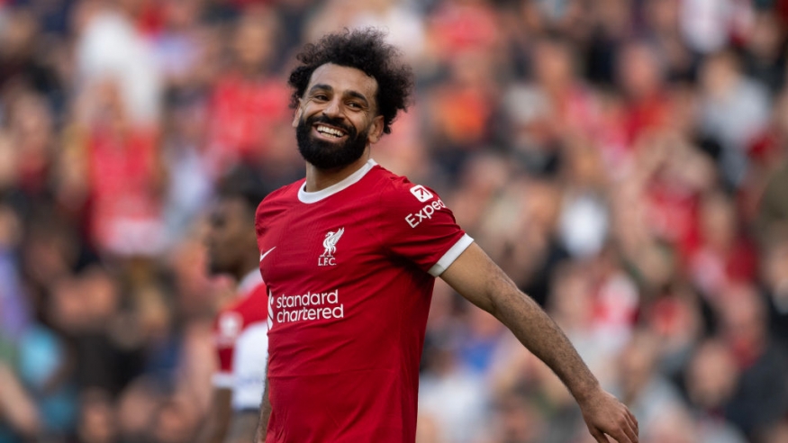 المصري محمد صلاح نجم نادي ليفربول الإنجليزي (Getty)