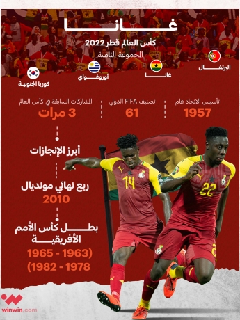 بطاقة تعريفية لمنتخب غانا في كأس العالم