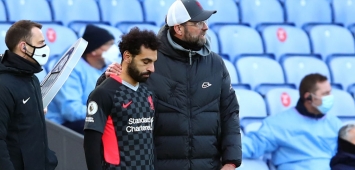 المصري محمد صلاح لم يظهر سعيدا في مباراة ليفربول الأخيرة ضد كريستال بالاس