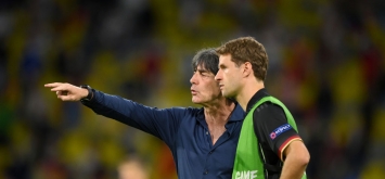 توماس مولر ويواكيم لوف Thomas Muller and Joachim Low منتخب ألمانيا يورو 2020 كأس أمم أوروبا