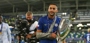 المغربي حكيم زياش hakim ziyech تشيلسي الإنجليزي كأس السوبر الأوروبية 2021 ون ون winwin