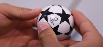 the draw ball ahead of the UEFA Champions League 202122