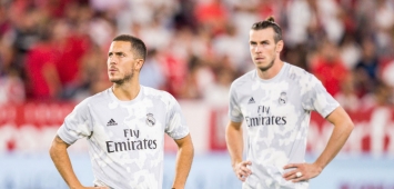 لاعبا ريال مدريد الإسباني إدين هازارد وغاريث بيل winwin ون ون