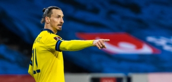 المهاجم السويدي زلاتان إبراهيموفيتش Zlatan Ibrahimovic السويد جورجيا تصفيات أوروبا كأس العالم مونديال قطر 2022 ون ون winwin