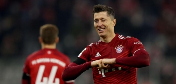 المهاجم البولندي روبرت ليفاندوفسكي Robert Lewandowski بايرن ميونيخ يونيون برلين دوري الدرجة الأولى الألماني 2022 ون ون winwin