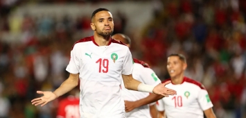 المغربي يوسف النصيري Youssef En-Nesyri منتخب المغرب ليبيريا ملعب محمد الخامس تصفيات كأس الأمم الأفريقية 2023 ون ون winwin