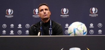 المدرب الأرجنتيني ليونيل سكالوني Scaloni منتخب الأرجنتين مؤتمر صحفي كأس الأبطال فيناليسما 2022 ون ون winwin