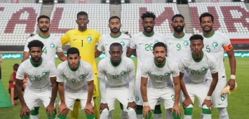 المنتخب السعودي الأول لكرة القدم من ملعب المباراة (Getty)