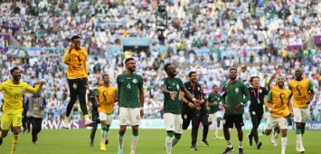 فرحة لاعبو المنتخب السعودي بالفوز على الأرجنتين في كأس العالم 2022 ون ون winwin