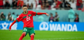 بدر بانون في لقاء المغرب وإسبانيا في بطولة كاس العالم 2022 ون ون winwin