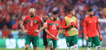 حسرة لاعبي المنتخب المغربي بعد فشلهم في بلوغ نهائي كأس العالم 2022 (Getty) ون ون winwin