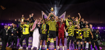 لحظات من تتويج الاتحاد بكأس السوبر السعودي (ittihad/twitter) ون ون winwin