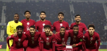 لاعبي منتخب قطر من مباراة الإمارات اليوم بكأس الخليج (Twitter/QFA)