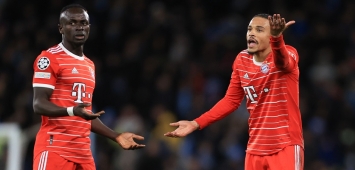 ساديو ماني وليروي ساني خلال مباراة بايرن ميونخ ضد مانشستر سيتي - Sadio Mane and Leroy Sane during Bayern Munich's match against Manchester City غيتي ون ون winwin Getty