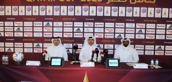 جانب من مؤتمر مؤسسة دوري نجوم قطر للإعلان عن تحضيرات نهائي كأس أمير قطر (QSL) ون ون winwin