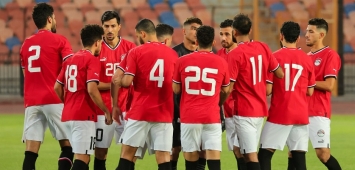 لاعبي منتخب مصر في ستاد القاهرة الدولي خلال مباراة جنوب السودان يوم الأحد 18 يونيو/حزيران 2023 - Egypt's national team players at Cairo International Stadium during the South Sudan match ون ون winwin غيتي Getty