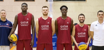 منتخب قطر لكرة السلة 3×3 تحت 23 سنة وين وين (twitter/qatar_olympic) winwin