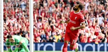 الدولي المصري محمد صلاح جناح ليفربول يسجل أول أهدافه مع الريدز في موسم 2023/2024 - mohamed salah غيتي ون ون winwin Getty