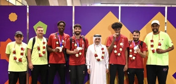 من استقبال منتخب قطر لكرة السلة الثلاثية 3x3 في الدوحة (X/Qatarbf) ون ون winwin