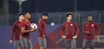 من استعدادات "العنّابي" لمباراة افتتاح كأس آسيا 2023 بين قطر ولبنان (X/QFA) وين وين winwin