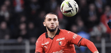 الجزائري أمين غويري مهاجم ستاد رين الفرنسي (X: Free Ligue 1)