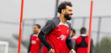 الابتسامة تعود إلى وجه محمد صلاح في تدريبات ليفربول الإنجليزي (X/MoSalah) ون ون winwin 