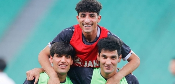 لاعبو منتخب العراق يستعدون لخوض مباراة فيتنام