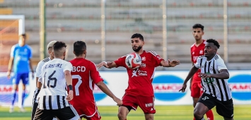 من مباراة الأهلي بنغازي والمدينة في سداسي التتويج بالدوري الليبي 4-0