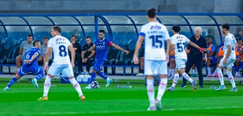 من مواجهة الهلال وضمك في دوري روشن السعودي