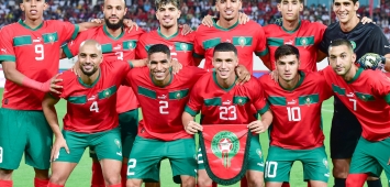 أشرف حكيمي مع منتخب المغرب الأول