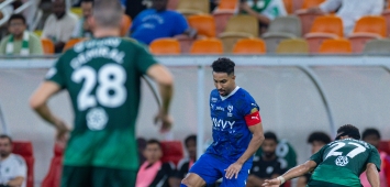 جانب من مباراة الأهلي والهلال في الدوري السعودي (X/Alhilal_FC)