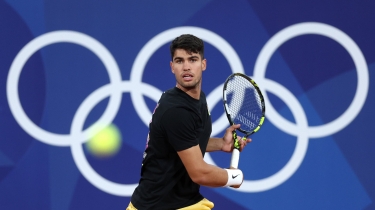 لاعب التنس الإسباني كارلوس ألكاراز في أولمبياد باريس 2024