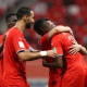 لاعبو الدحيل القطري يحتفلون خلال فوزهم على أولسان هيونداي الكوري الجنوبي بمنافسات كأس العالم للأندية
