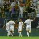 فرحة لاعبي الاتحاد بهدف عبدالرحمن العبود في شباك النصر (SPL)