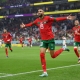 احتفال يوسف النصيري مهاجم منتخب المغرب بهدفه في شباك البرتغال بربع نهائي كأس العالم قطر 2022 غيتي ون ون win-win getty