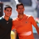 نوفاك ديوكوفيتش وكارلوس ألكاراز نجما كرة التنس Carlos Alcaraz of Spain and Novak Djokovic of Serbia ون ون winwin غيتي Getty