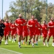 خلال تدريب لمنتخب المغرب قبل السفر إلى بريتوريا (facebook/ENMAROCofficiel)