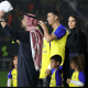 رونالدو وجورجينا في حفل تقديم اللاعب البرتغالي بعد انتقاله إلى النصر السعودي