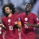 ثنائي منتخب قطر أكرم عفيف والمعز علي